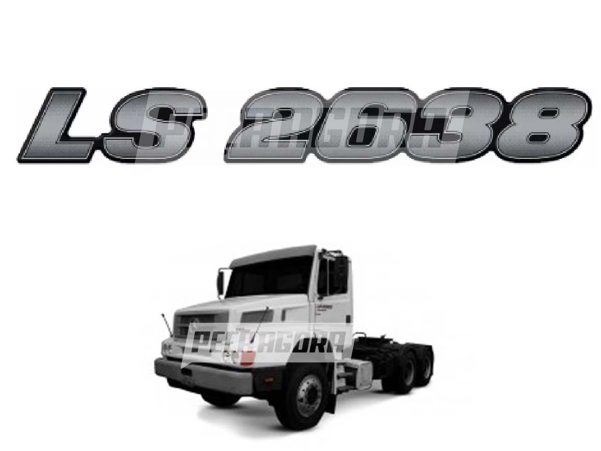 ADESIVO RESINADO ''LS 2638'' MB MERCEDES BENZ 36,1x5,5 CM (33161486)