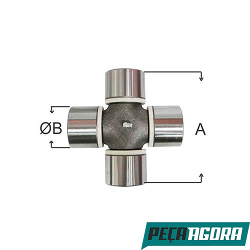 CRUZETA CARDAN A 171,80 B 65,00 PARA IVECO EUROTECH 440E 6X4 MB  (93156581)