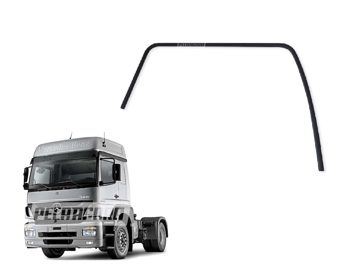 BORRACHA VEDACAO EXTERNA SUPERIOR LD MB ATEGO 1418 1518 1718 1723 1725 2423 2425