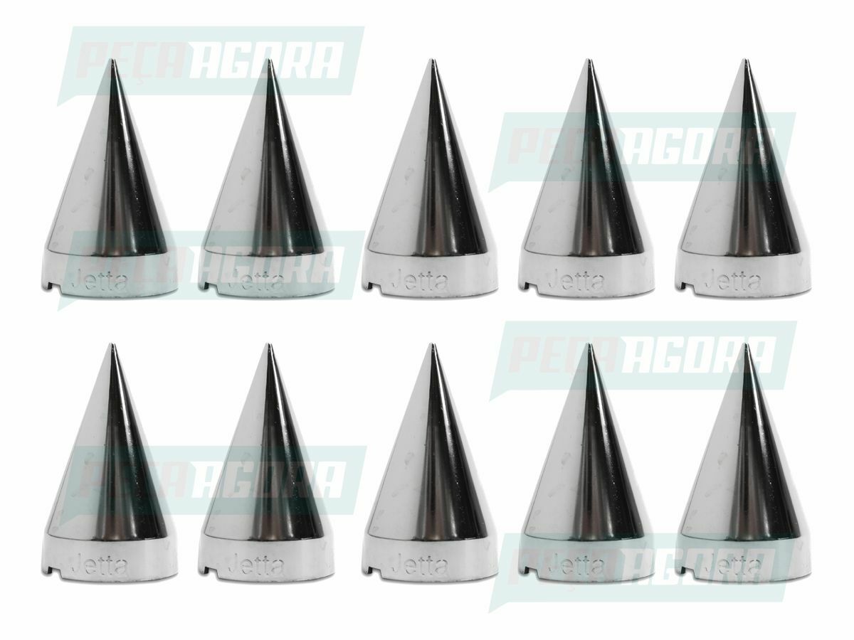 KIT 10 UNIDADES CAPA PORCA RODA CROMADA AMERICANA 18/19 TRACAO (K.00056)