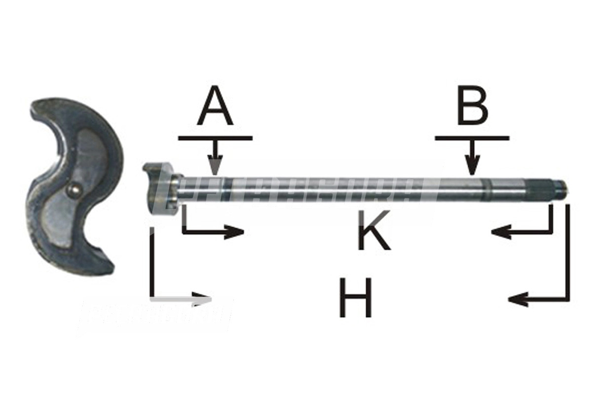 EIXO EXPANSOR FREIO AR GUERRA 2002... FORD VW PARA IVECO EUROCARGO 2002... (2510