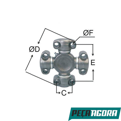 CRUZETA CARDAN CATERPILLAR  CLARK/MICHIGAN  FIAT ALLIS  (942735)