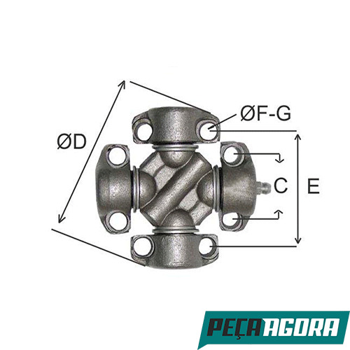 CRUZETA CARDAN  KOMATSU DIVERSAS (HCZ109)