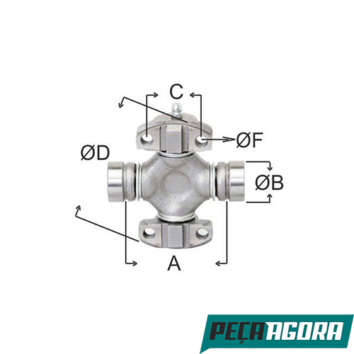 CRUZETA CARDAN UNF CATERPILLAR  FIAT ALLIS  (BD2M4705A)