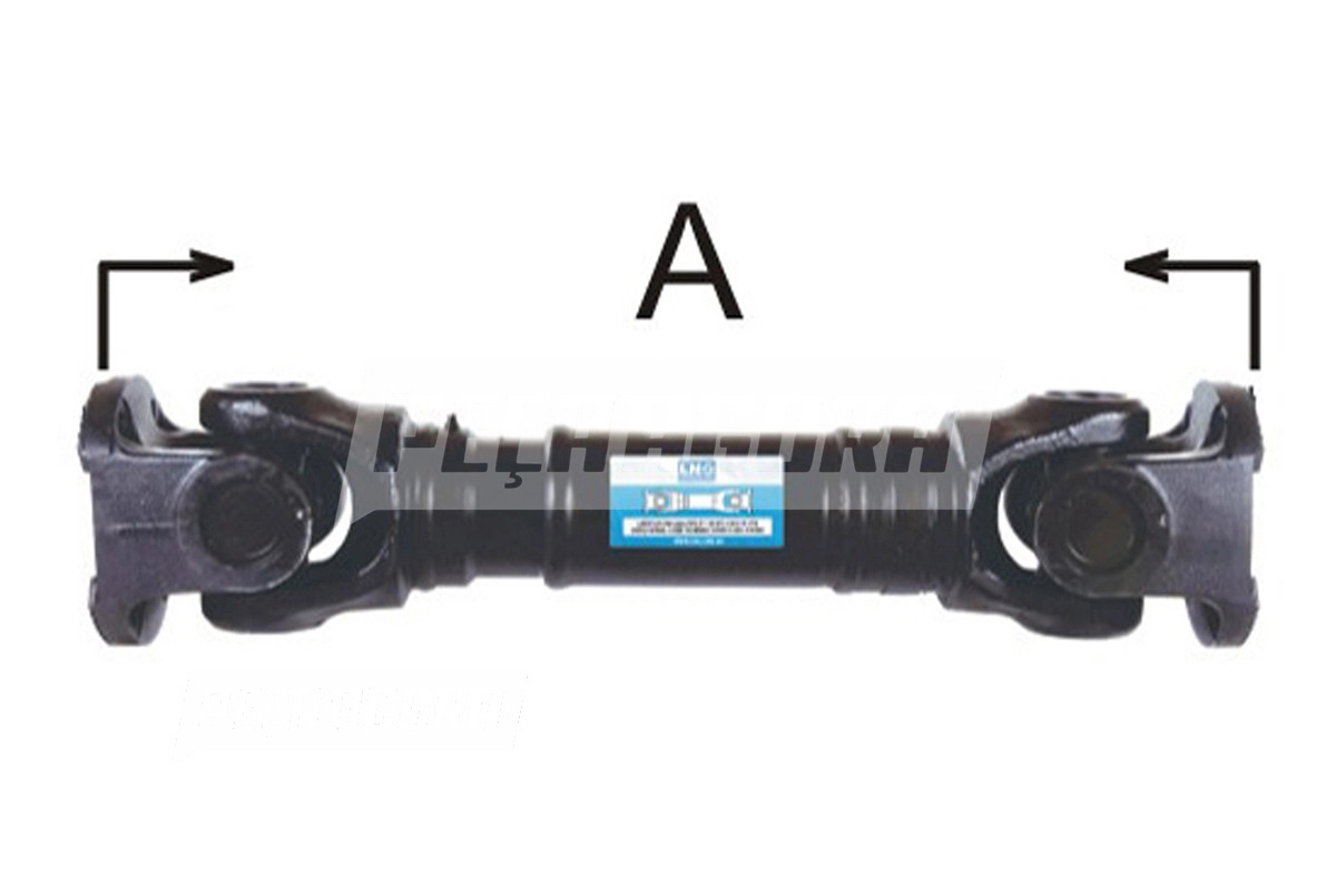 CARDAN COMPLETO (ENTRE EIXO) A=670 MM FECHADO PONTA A PONTA DAS FLANGE MERCEDES 