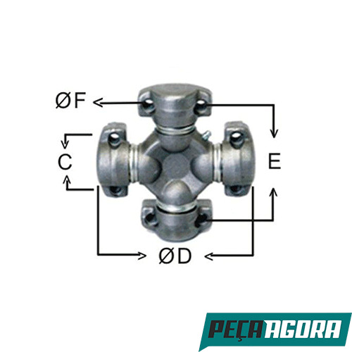 CRUZETA CARDAN J.I.CASE  MULLER (WABCO)  TEREX  (84445)