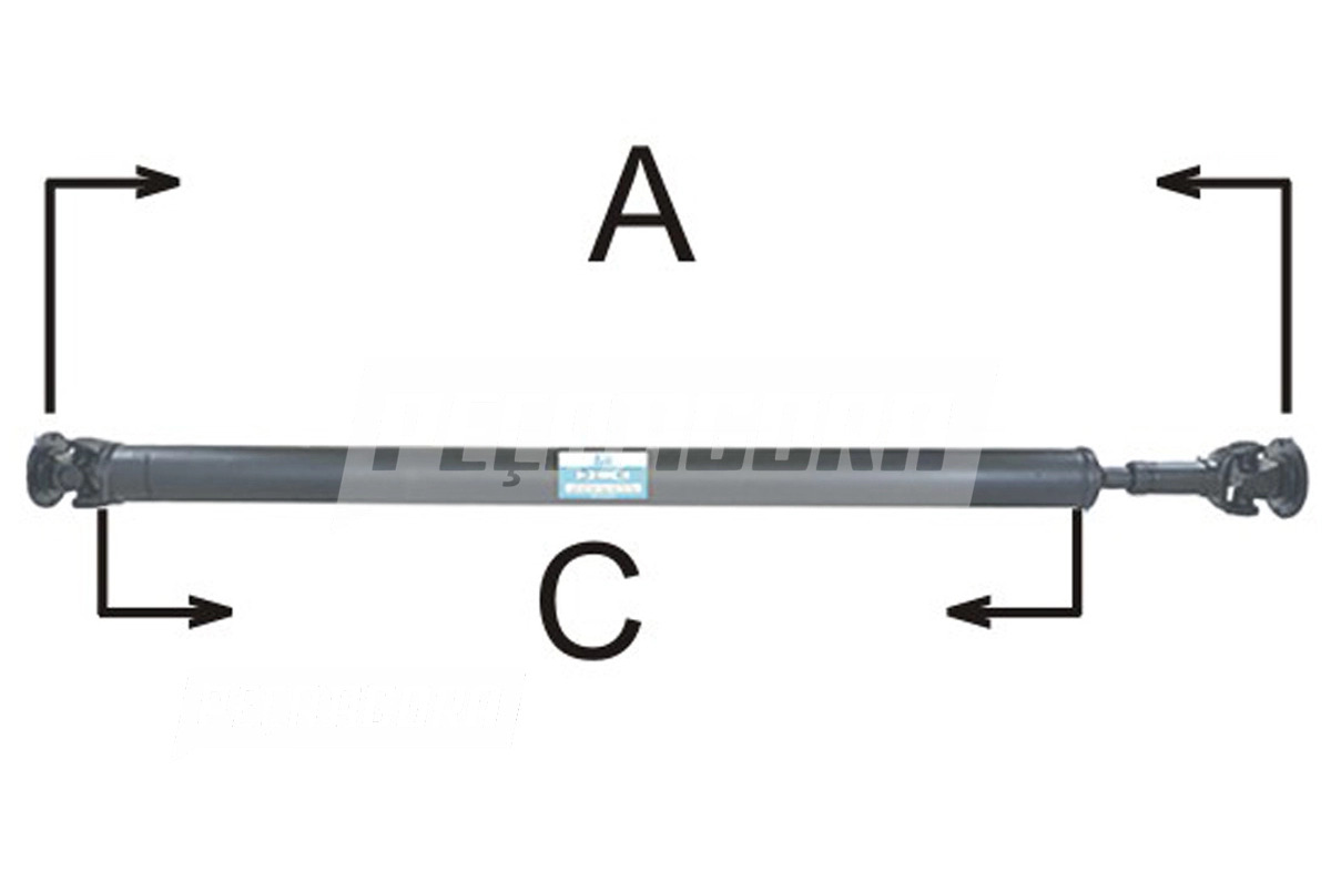 CARDAN COMPLETO VALTRA VALMET 800 900 BL88 (81905500)