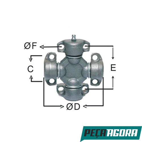CRUZETA CARDAN CATERPILLAR  CLARK/MICHIGAN  MULLER (WABCO) (6952687003)