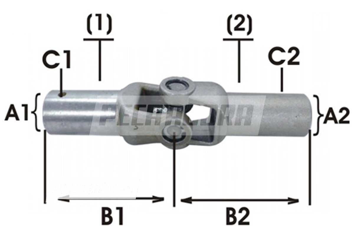 JUNTA BASCULANTE  TERMINAL C CHAVETA 6,40MM (L28126)