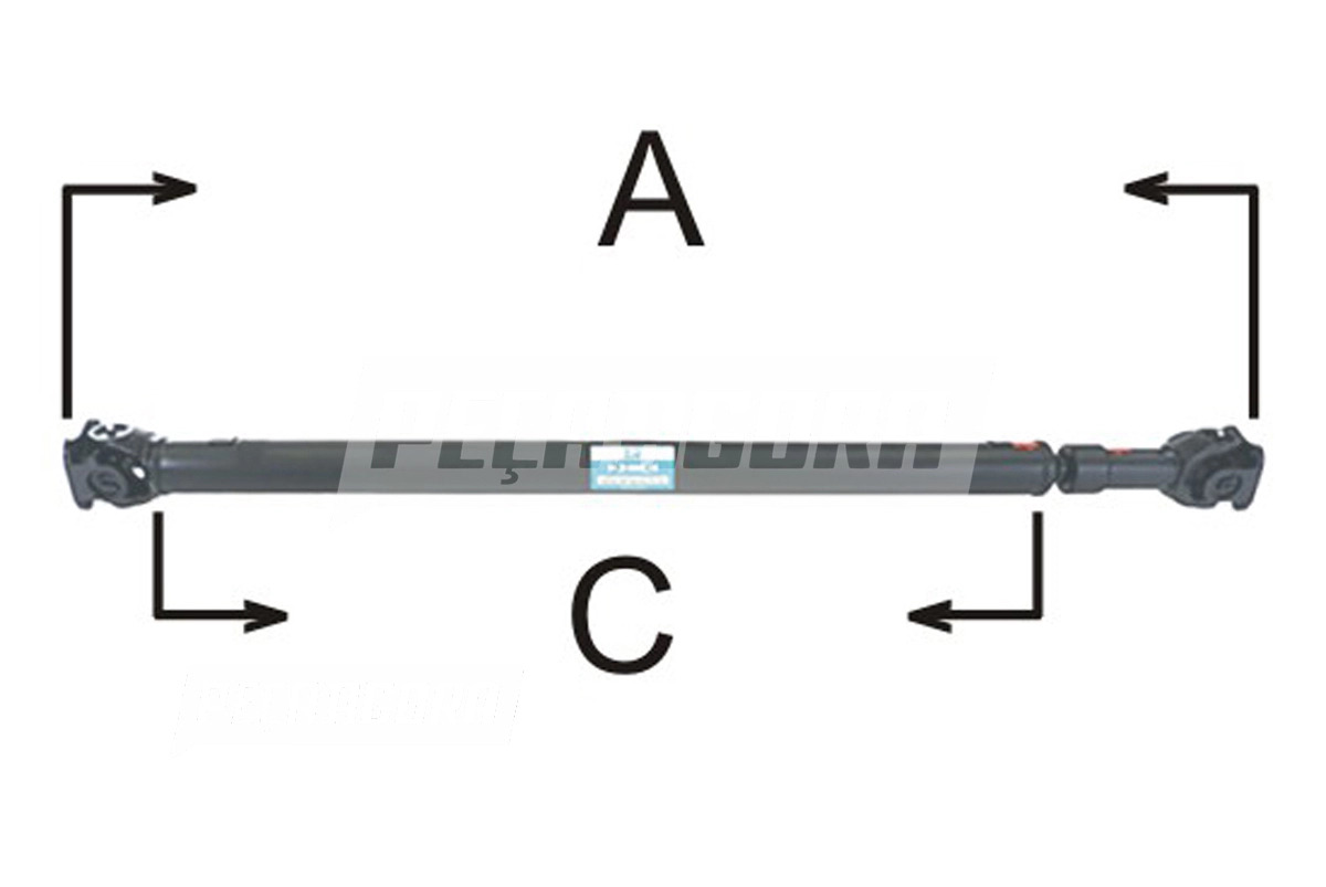 CARDAN COMPLETO VALTRA VALMET 685C 785C BF65 BF75 (83390110)