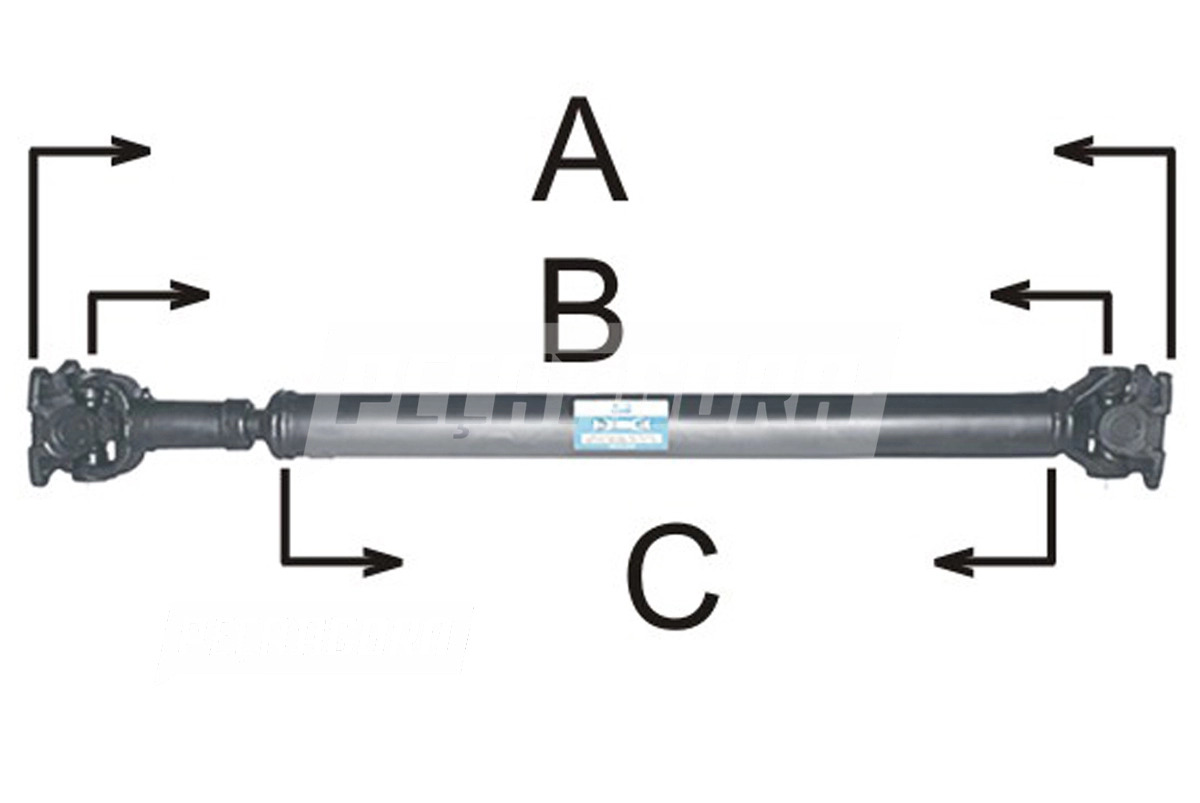 CARDAN COMPLETO CAMINHOES DIVERSOS CIBI BETONEIRAS (L41657K)