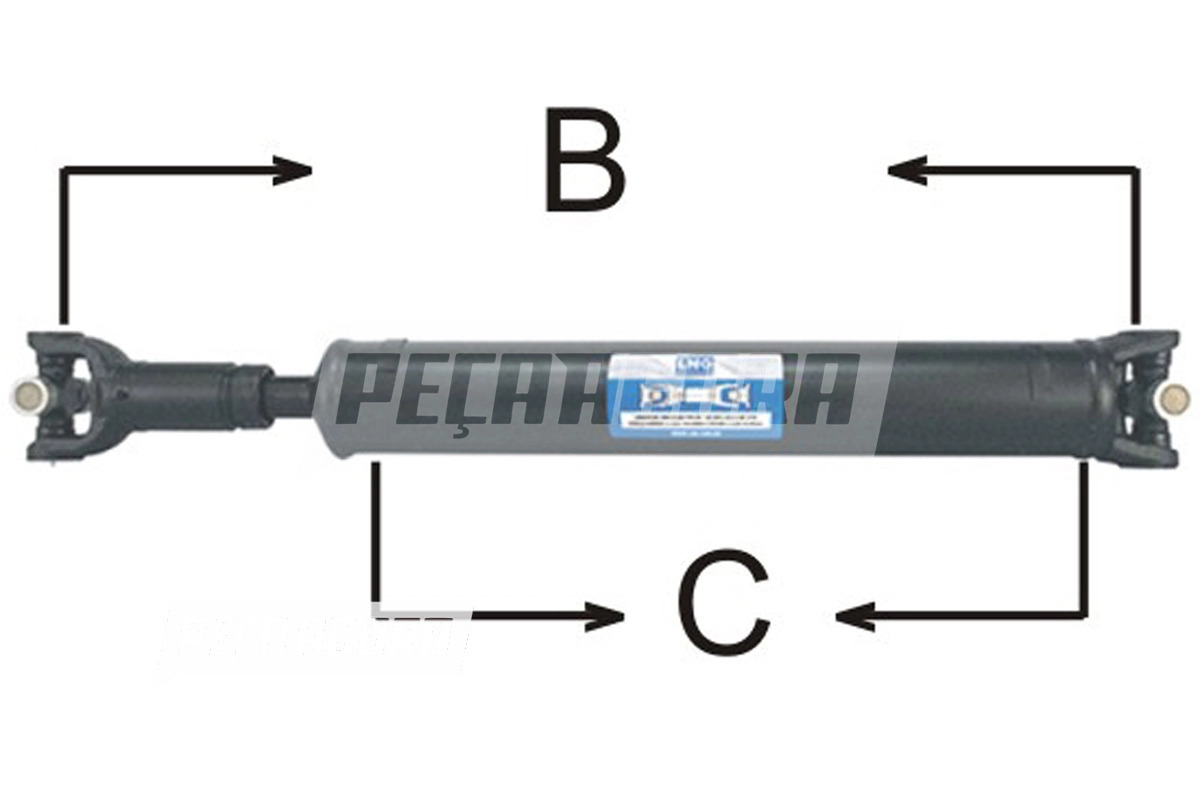 CARDAN COMPLETO DIANTEIRO 740MM AGRALE MARRUA (6011008036007)