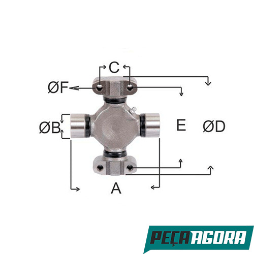 CRUZETA CARDAN A 128,20 B 41,30 (7165006010)