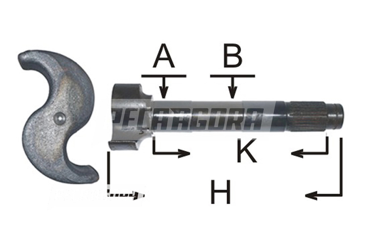 EIXO EXPANSOR S 269MM 28 ESTRIAS FREIO AR PARA IVECO CAMINHOES DIVERSOS (7149123