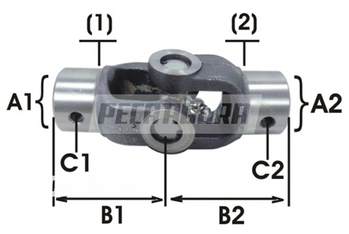 JUNTA BASCULANTE  TERMINAL C CHAVETA 6,40MM (L28051)