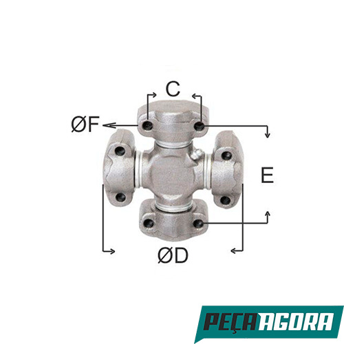 CRUZETA CARDAN ALLIS CHALMERS  CLARK/MICHIGAN  HYSTER  (945208)