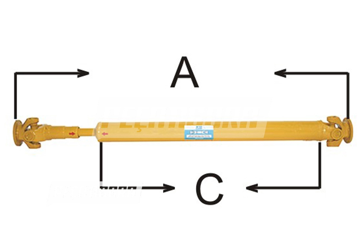 CARDAN COMPLETO A=1.210 MM FECHADO PONTA A PONTA DA FLANGE VALTRA/VALMET        