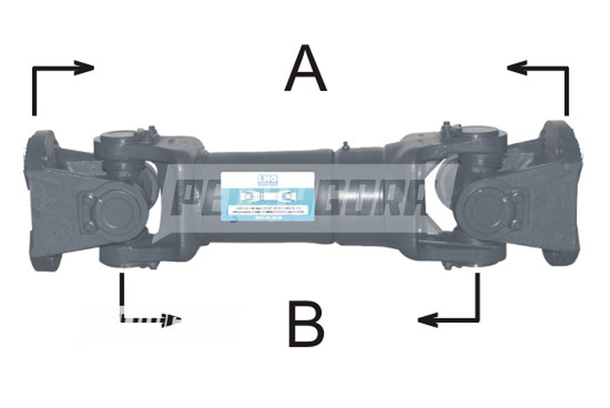 CARDAN ENTRE EIXO COMPLETO PARA IVECO NOVO STRALIS 420 440 6X4 (L41654H)