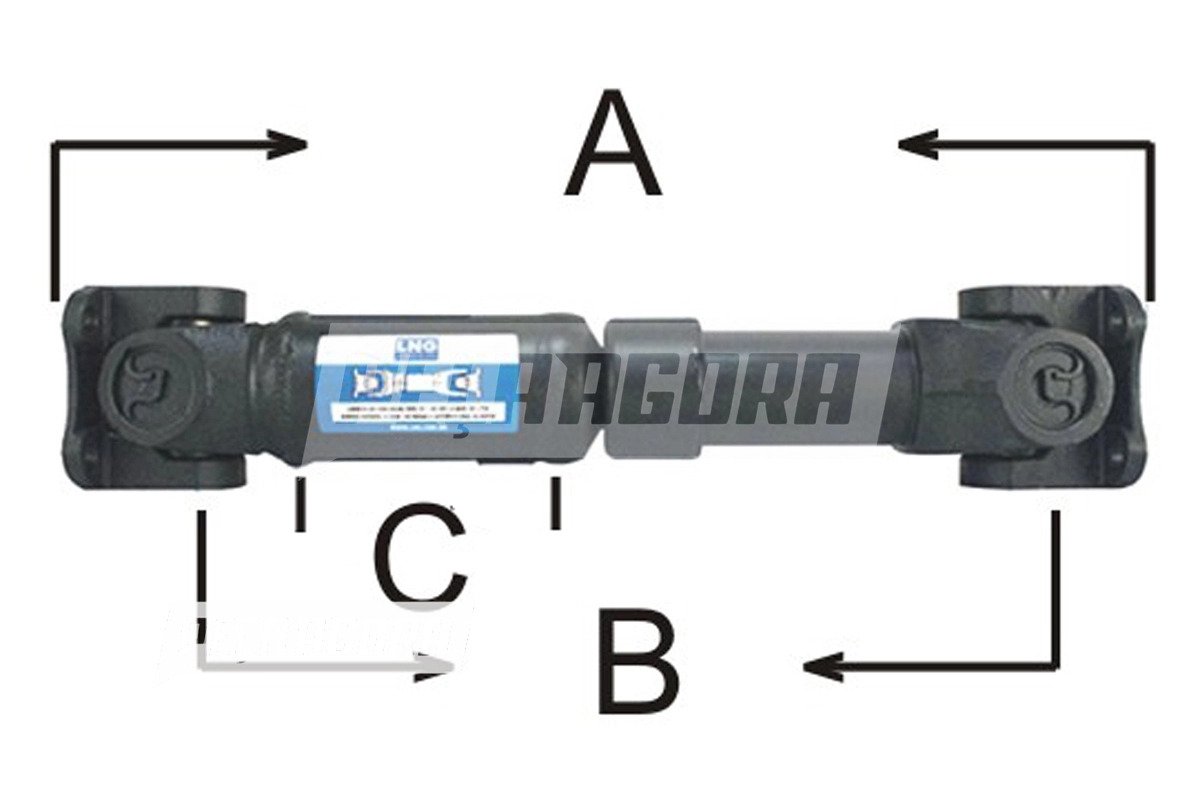 CARDAN COMPLETO 350MM JACTO UNIPORT 2000 (RG644781)