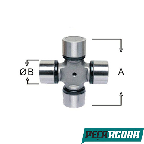 CRUZETA CARDAN VALTRA/VALMET TRATOR 1860/ 1880 EIXO APL  (6C3X)