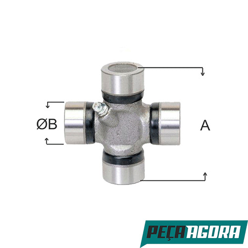CRUZETA CARDAN A 70,90 B 27,00 AGCO (MAXION) TRATOR MF350 (0004102631)