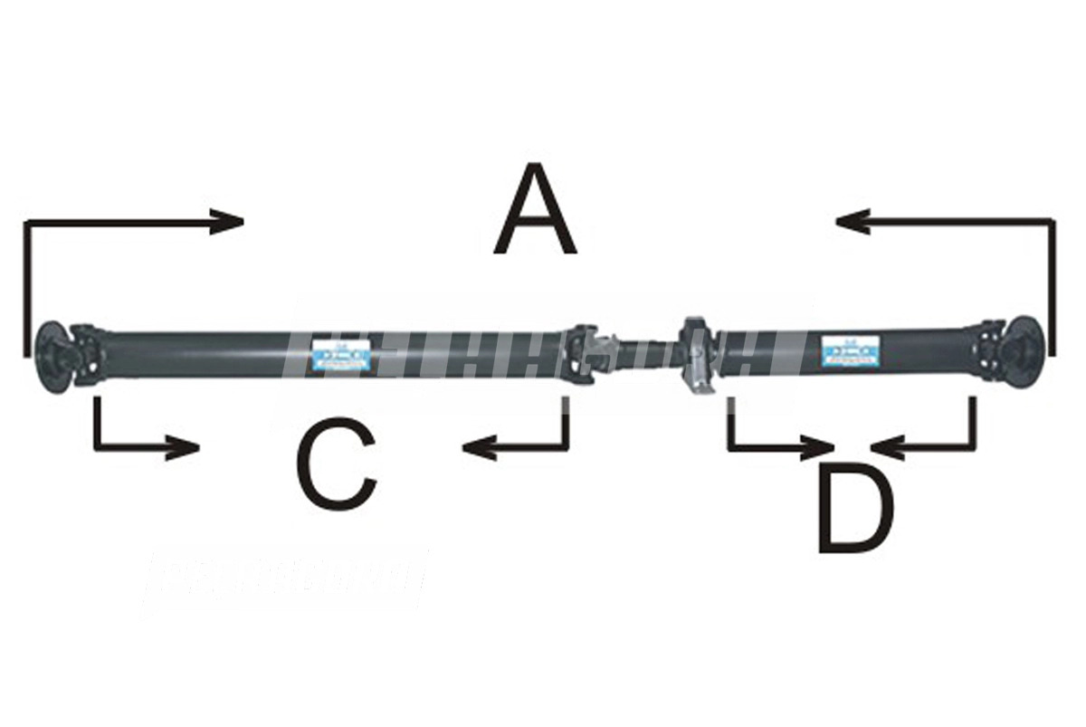 CARDAN COMPLETO A=1580 MM FECHADO PONTA A PONTA DA FLANGE VOLKSWAGEN VOLKSWAGEN 