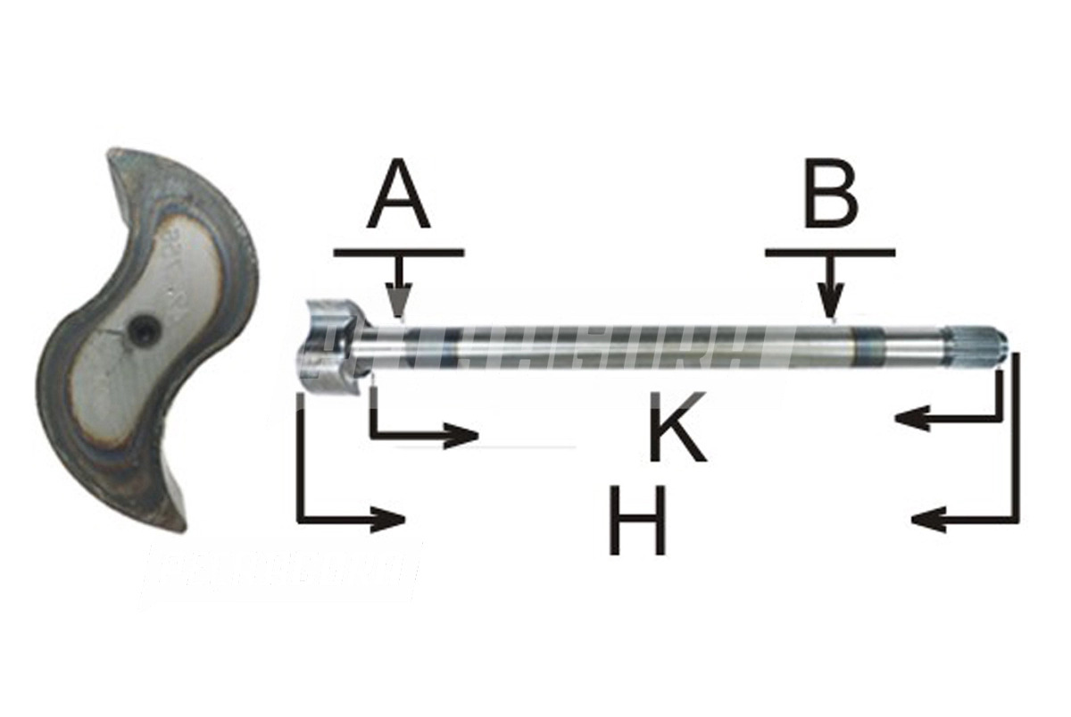 EIXO EXPANSORES S FREIO AR MB 2423 2428 (1 EIXO TRACADO)  (3834230836)