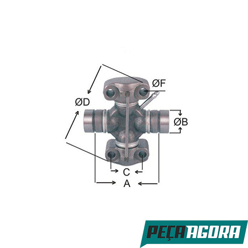 CRUZETA CARDAN  CATERPILLAR WA 180 (75216820)