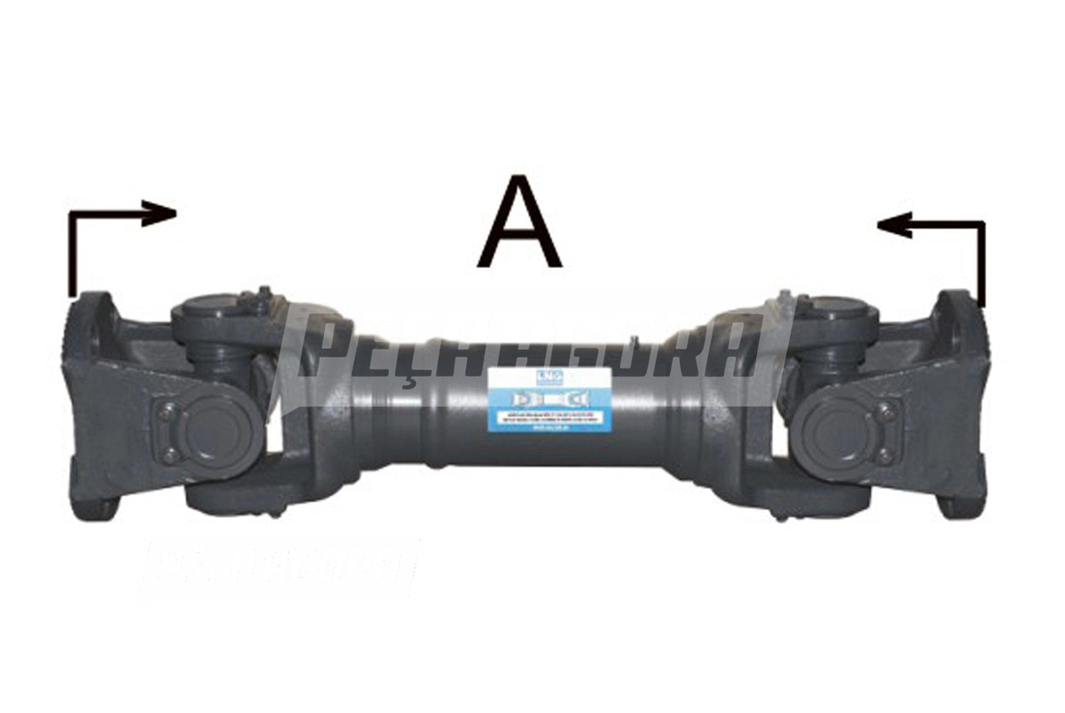 CARDAN COMPLETO (ENTRE EIXO) A=700 MM FECHADO PONTA A PONTA DA FLANGE VOLVO     