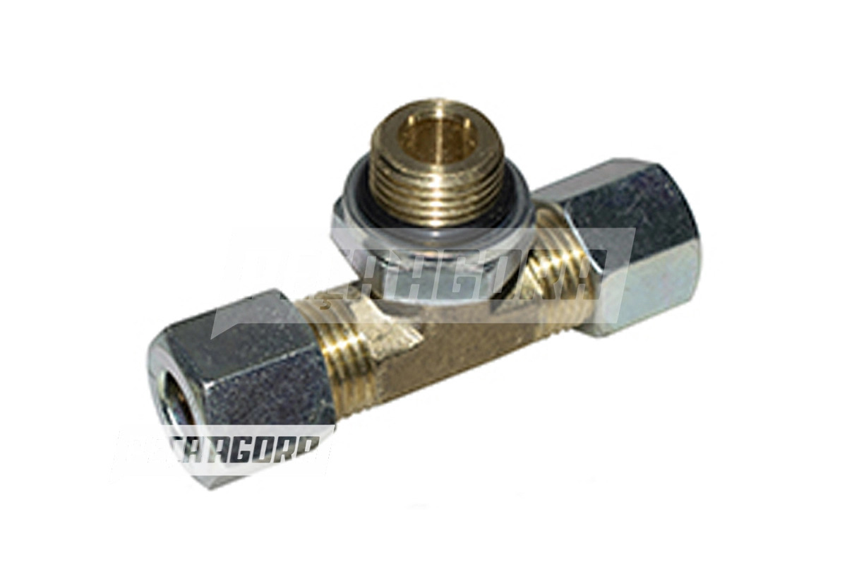 CONEXAO TEE MACHO CENTRAL 10X1,5X16X1,5MM MB CAMINHOES TODOS MERCEDES BENZ (CX27
