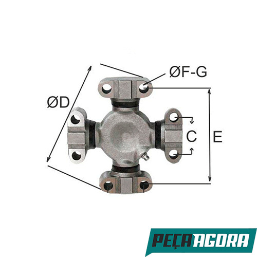 CRUZETA CARDAN  MULLER (WABCO) TRATOR TM17 (70680968)