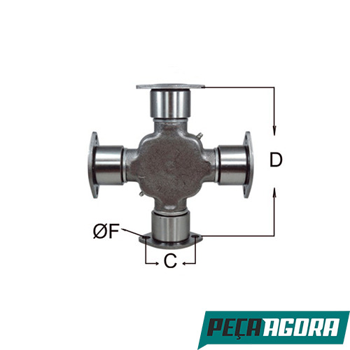 CRUZETA CARDAN  TEREX DIVERSOS (CT17180)