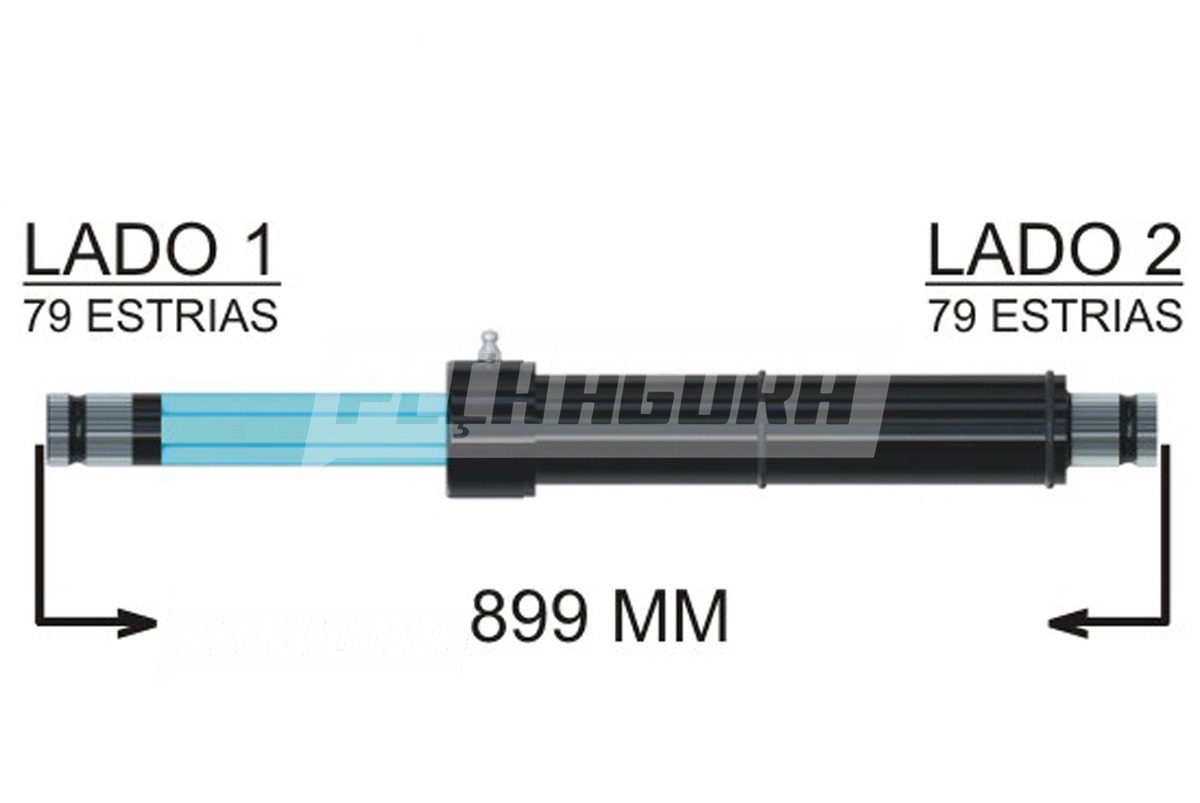 COLUNA DIRECAO COMPLETA 899MM VOLVO B12 1995 A 2011 (8195662)