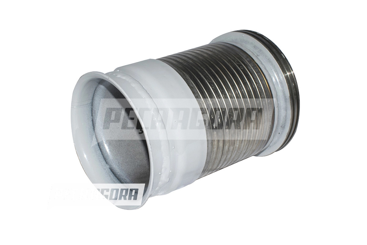 TUBO FLEXIVEL ESCAPAMENTO 4.1/2 INOX PARA SCANIA SERIE 4 R114 T114 R124 T124  (1