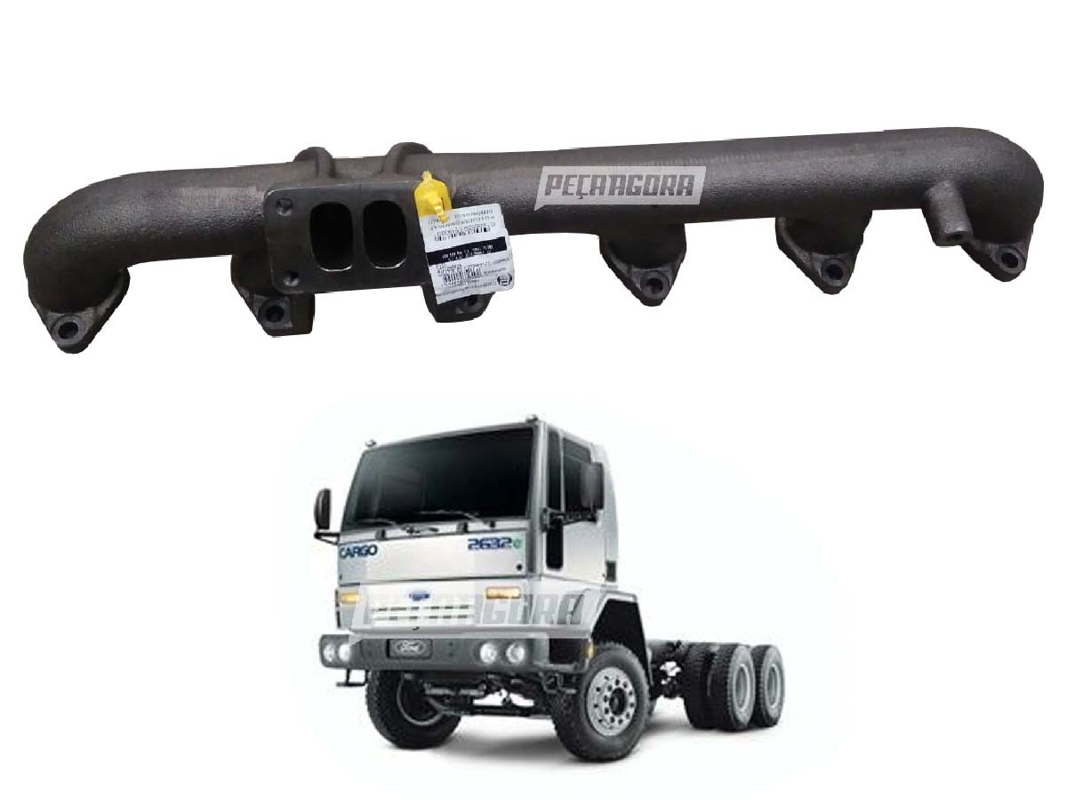 COLETOR ESCAPE COMPLETO VW 19320E 25320 31320E FORD CARGO 1932 1933 2632 3132 31