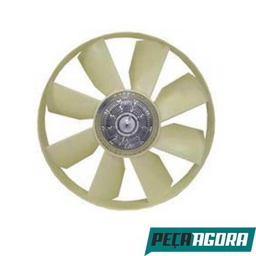 HELICE RADIADOR COMPLETA COM VISCOSA S660 BIMETALICA 8 PAS 654MM COM ARCO MB L17