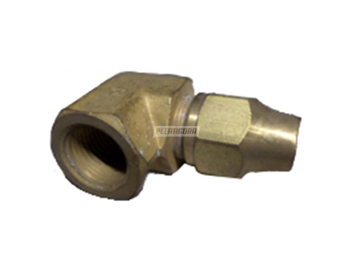 COTOVELO FEMEA 1/2 NPT X 1/2 TUBO PORCA E ANILHA (0580)