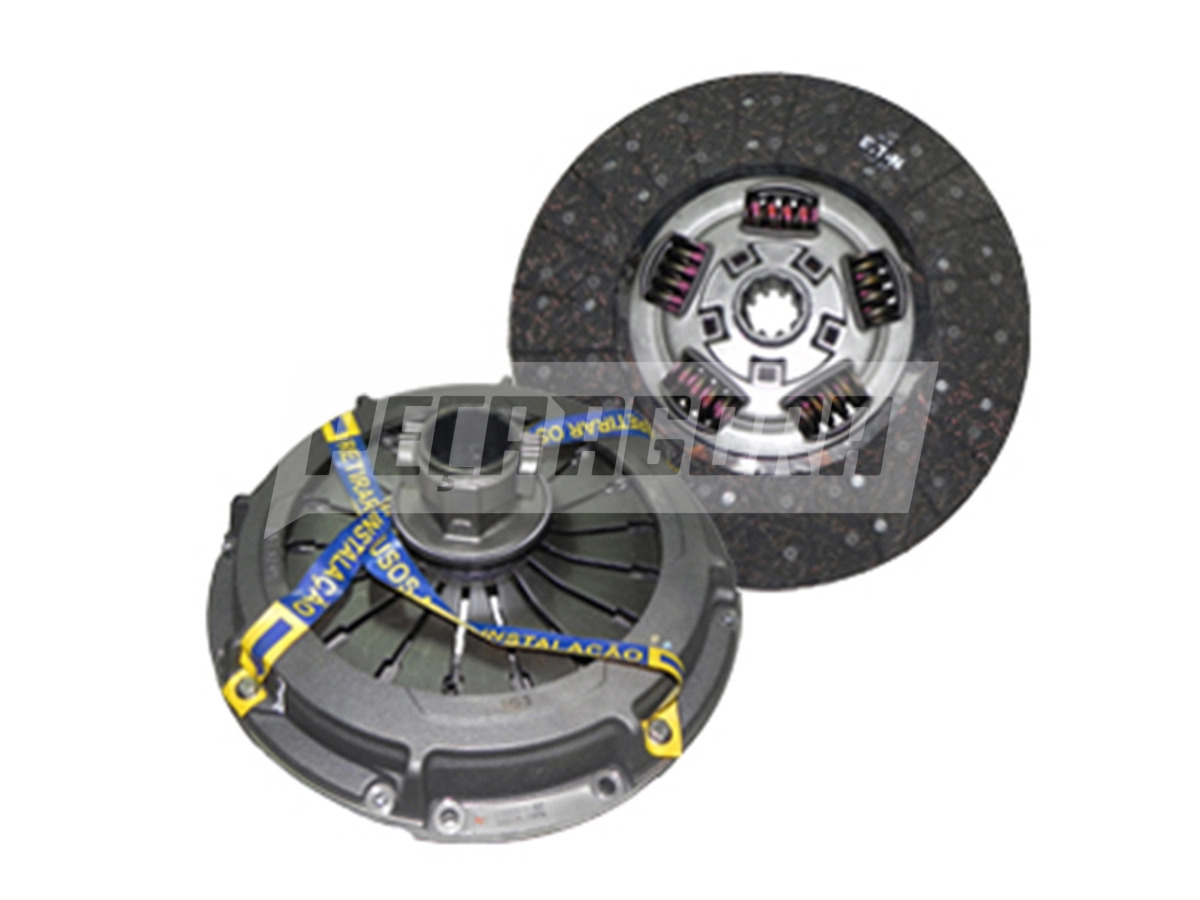 KIT EMBREAGEM 395MM SOBRE TUBO GUIA FORD CARGO 2429 2428E CABINE NOVA (AC457502C