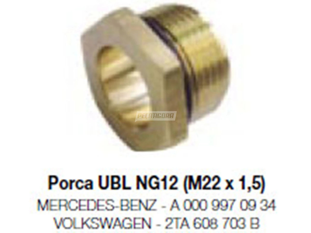 CONEXAO ENGATE RAPIDO PNEUMATICA 22X16 M22X1 MB VW (0009970934)