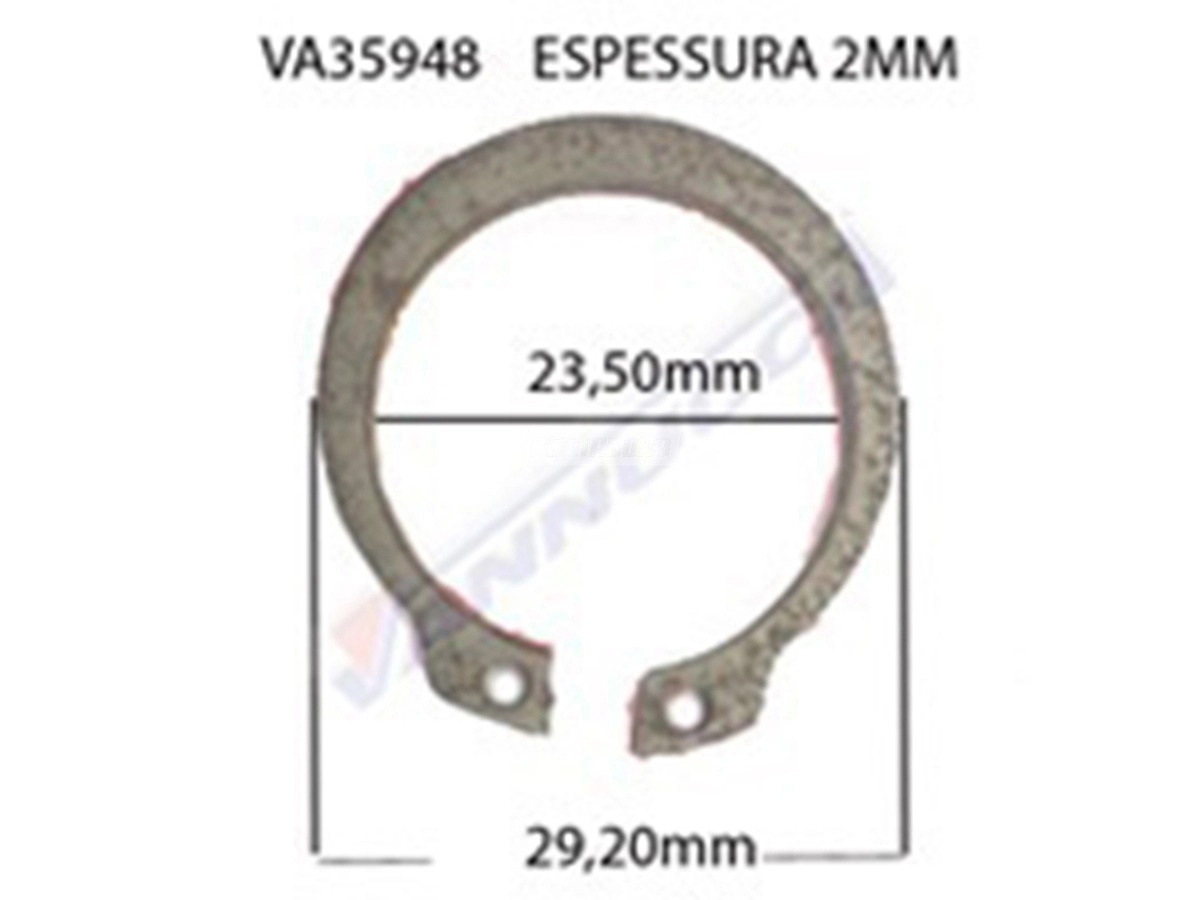 ANEL TRAVA GARFO EMBREAGEM CAMBIO FTS112L FTS16108L 25MM X 2MM USO UNIVERSAL COM