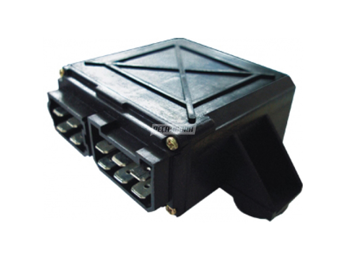 RELE DE PISCA MB CAMINHÕES E ONIBUS 84 EM DIANTE. 12V (3+3) X 21W, 10 TERMINAIS