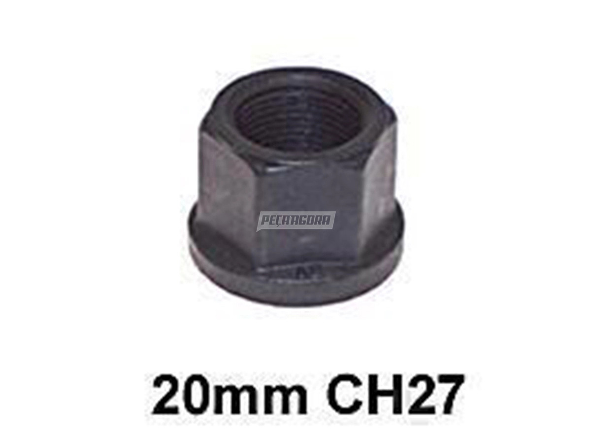 PORCA RODA M20X1,5 CH27 ALTA MB AGL L 1113 1313 1513 2013 2213 (3769907050,)