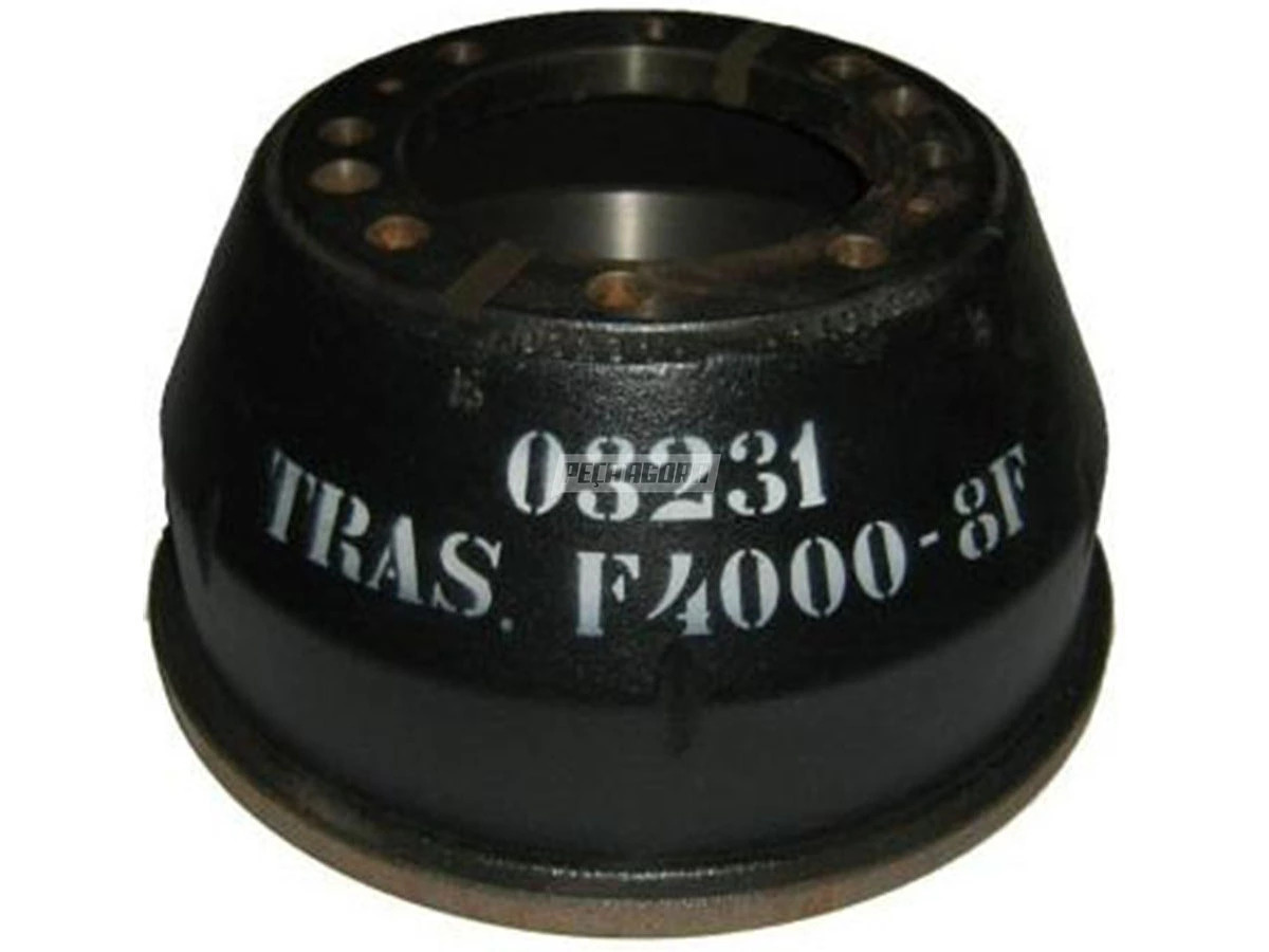 TAMBOR FREIO TRASEIRO 8 FUROS FORD F4000 2002 EM DIANTE (8C351126AA)