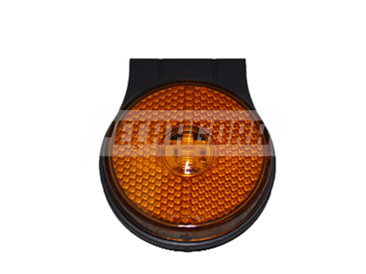 LANTERNA LATERAL LED AMARELA CARRETA TODAS COM SUPORTE 65MM (40543)