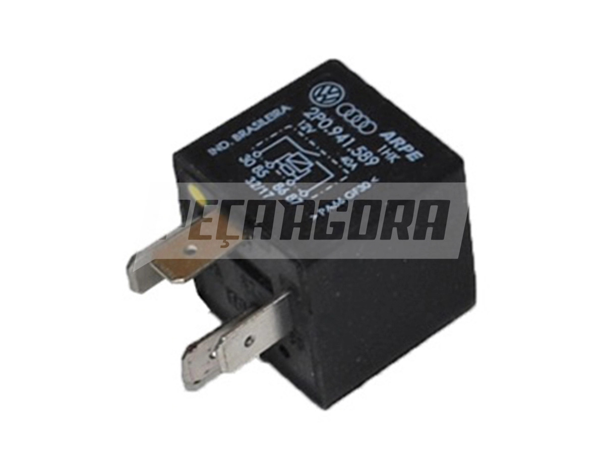 RELE AUXILIAR 4 PINOS 40A SEM SUPORTE VW 7.100 8.100 8.140 12.140H 12.170BT 12.1