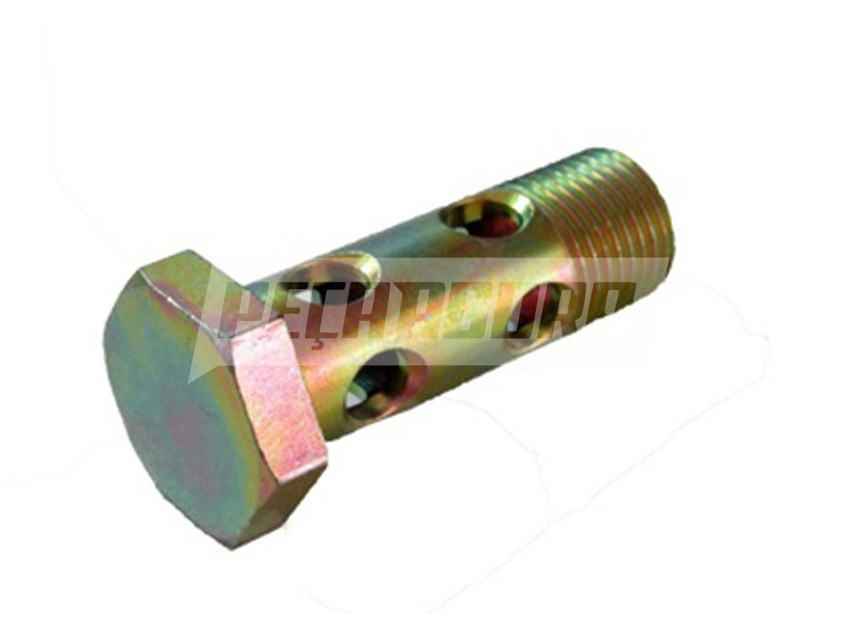 PARAFUSO OCO BANJO M16X1,5X45 8 FUROS ONIBUS VW 16180 16170 16220 35300 16300 71