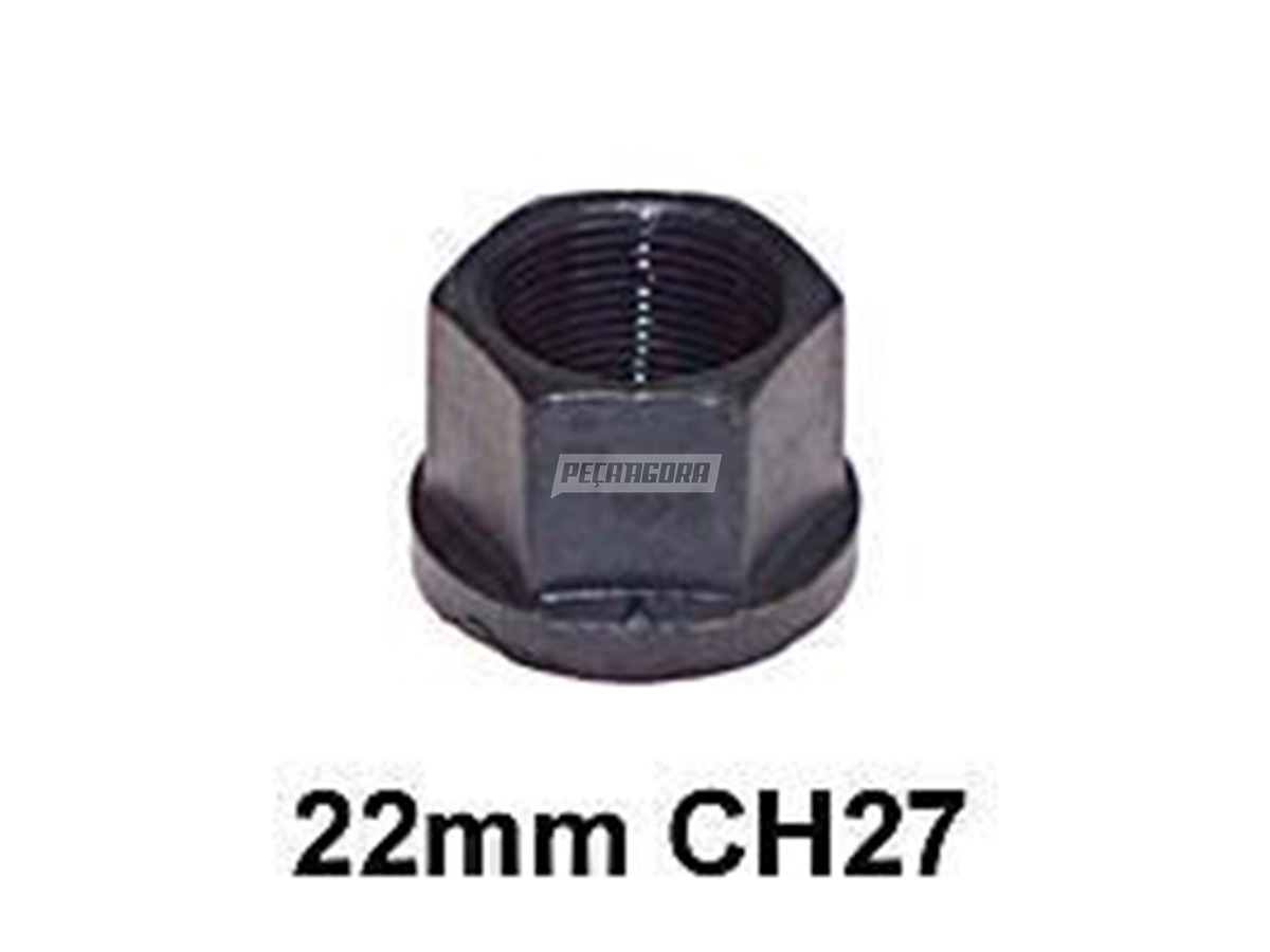 PORCA RODA M22X1,5X27 CHAVE 27 MM MB L1313 1513 O364 (3769907150,)