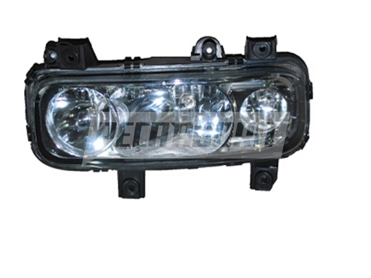 FAROL H7 H1 COM AUXILIAR NEBLINA LAMPADAS MB ATEGO 2012 DIANTE LD DIREITO (97382
