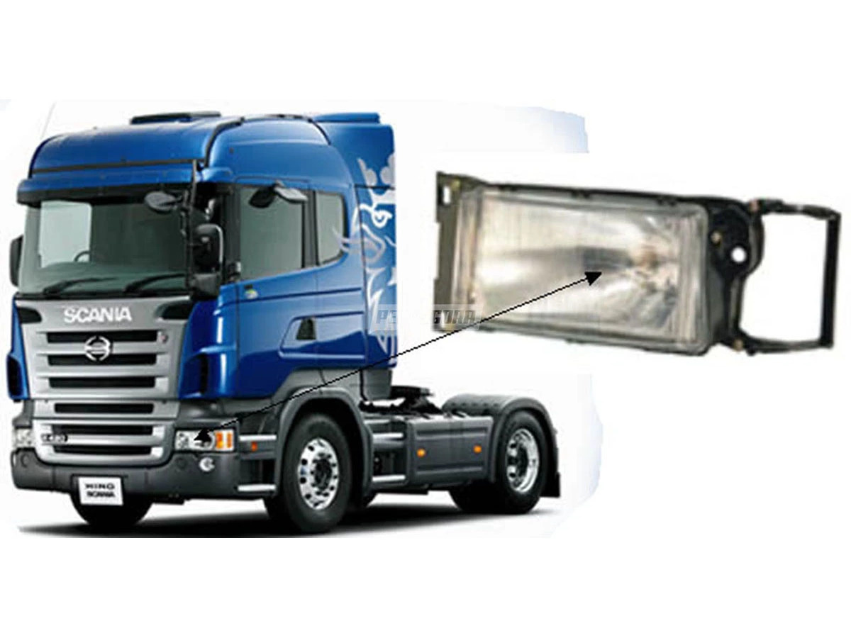 FAROL H4 SEM PISCA LD DIREITO PARA SCANIA SERIE 4 (1308474)