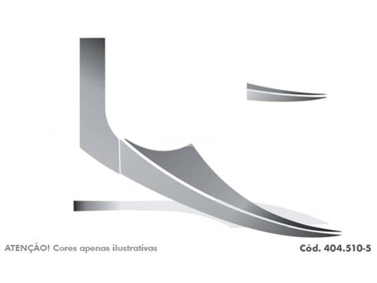 JOGO DE FAIXA COR PRATA (404510-5)